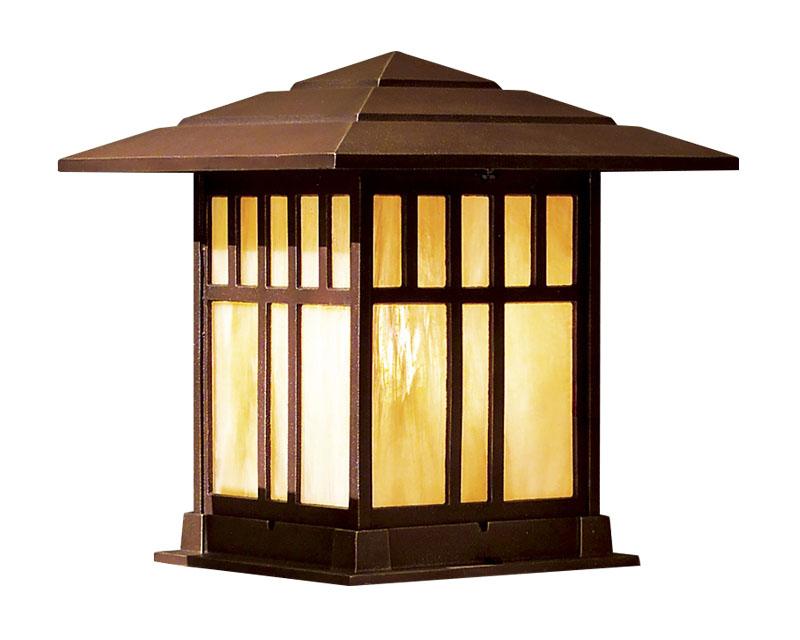 Indian Wells, Large Fluorescent, aluminum, Pier Mount, opal acrylic, (1) 42W CFL, 120V